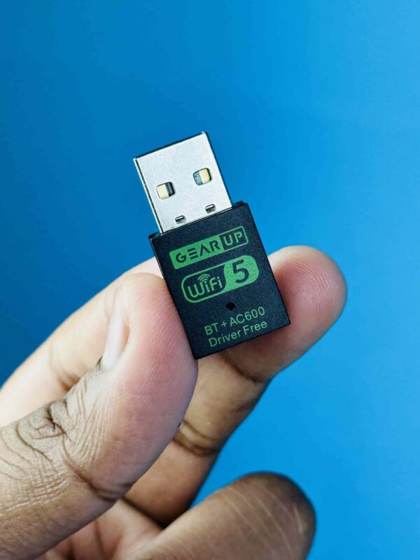 GearUP 600Mbps Dual Band WiFi + Bluetooth Adapter For Windows PC/Laptop - Image 2
