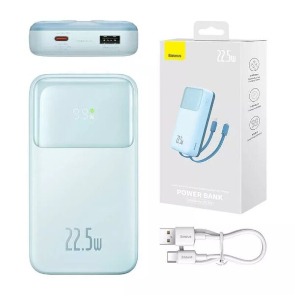 Baseus Comet Series 22.5W 20000mAh Dual Cable Digital Display Power Bank - Image 3