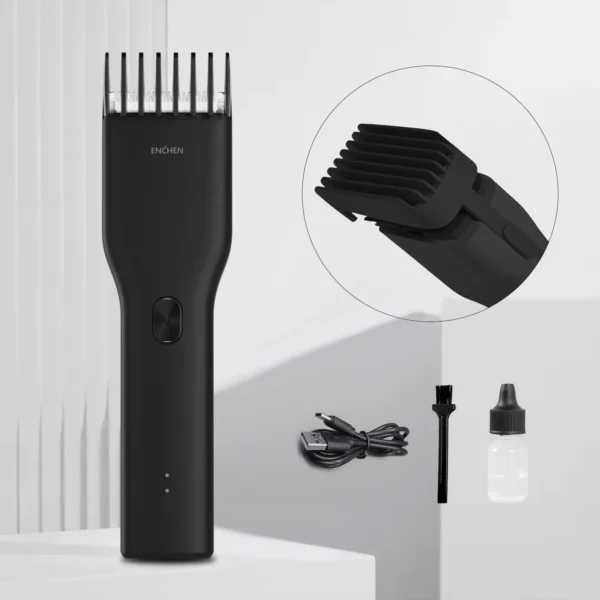 Xiaomi Mi Enchen Boost Hair Clipper-Fast Charging Rechargeable Hair Trimmer - Image 2